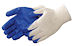 BLUE LATEX DIPPED STRING KNIT GLOVES