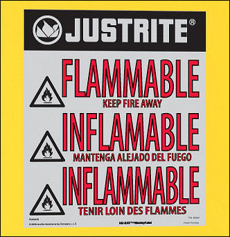 Reflective Flammable Label