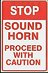 STOP SOUND HORN