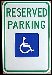 HANDICAPPED PARKING SIGN