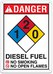 NFPA LABEL DIESEL FUEL