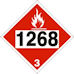 1268 FLAMMABLE CLASS 3 PLACARD