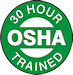 OSHA 30 HOUR TRAINED HARD HAT LABEL