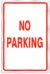 NO PARKING