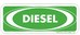 DIESEL OVAL LABEL