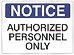 AUTHORIZED PERSONNEL ONLY