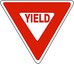 36" HIGH INTENSITY GRADE REFLECTIVE YIELD SIGN