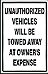 UNAUTHORIZED VEHICLES