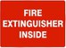 FIRE EXTINGUISHER INSIDE LABEL